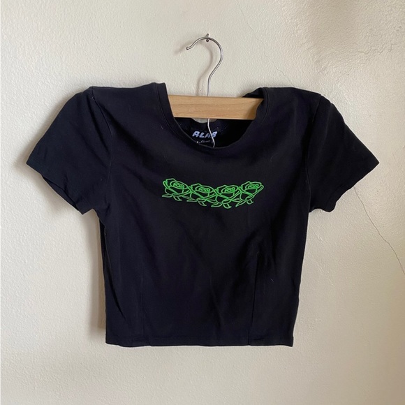 Green Roses Top - Picture 3 of 5